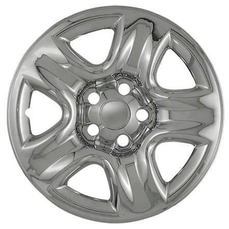 Coast2Coast 16", 5 Dimpled Spoke, Chrome Plated, Plastic, Set Of 4, Compatible With Steel Wheels IWCIMP42X